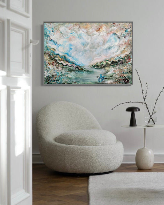 Peacock family dreamland Print