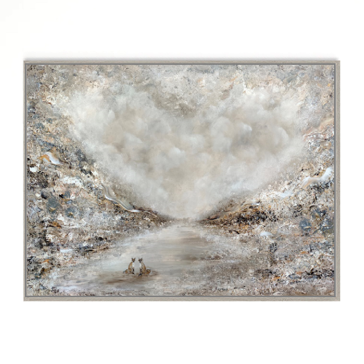 Adorable fox love Print