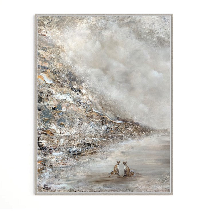 Adorable fox love Vertical Print