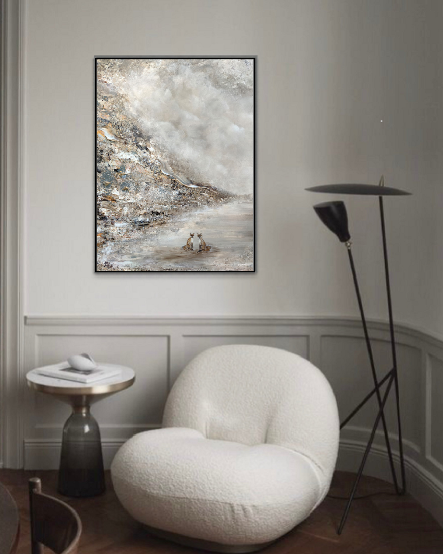 Adorable fox love Vertical Print