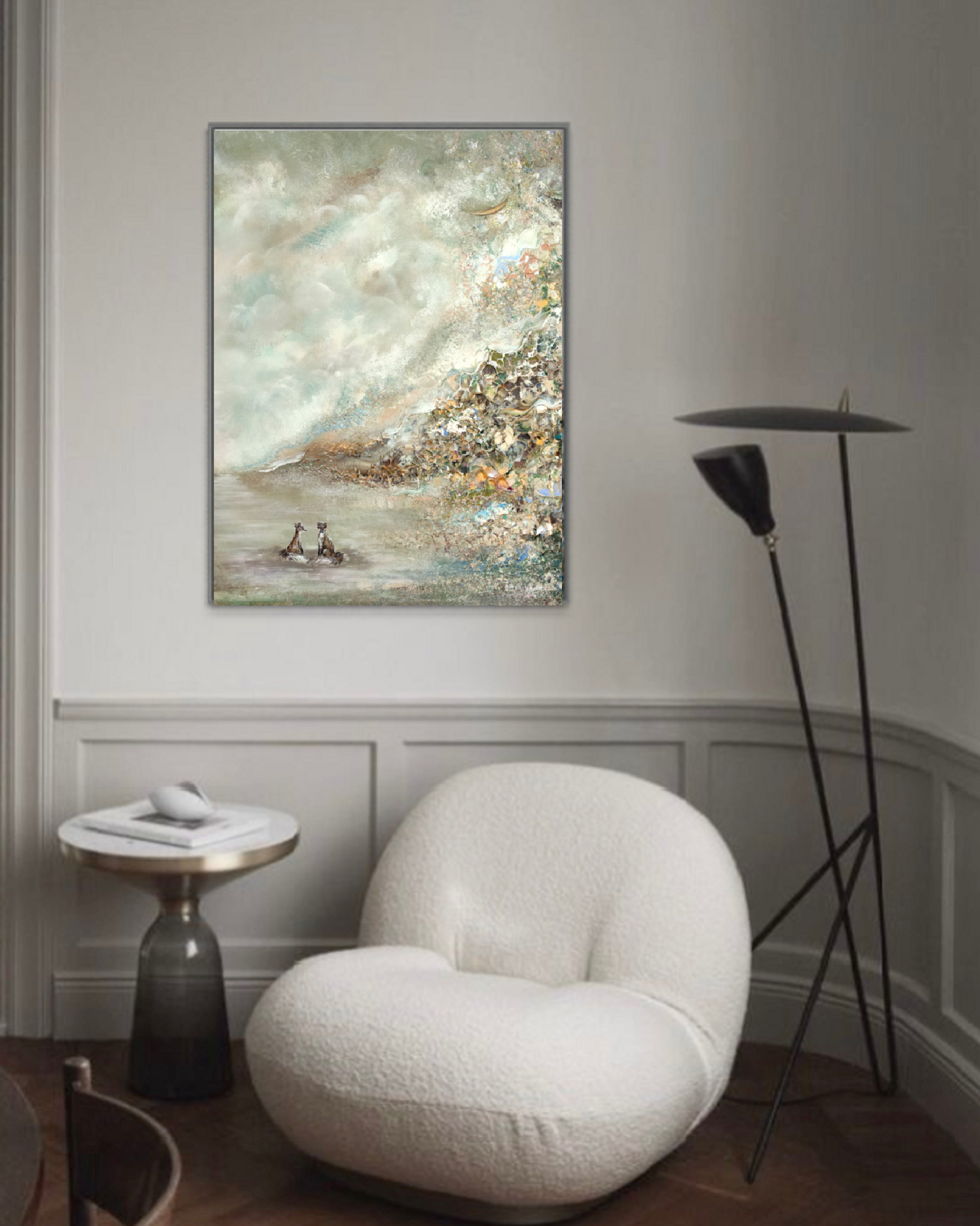 Green Fox Forest Print