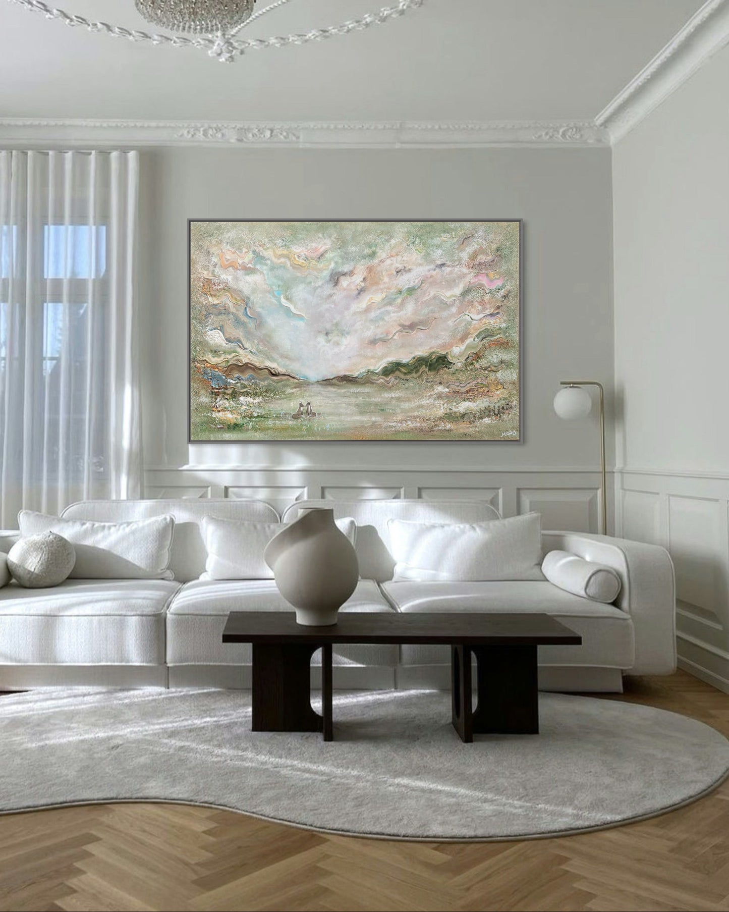 Foxes in love - Original Painting