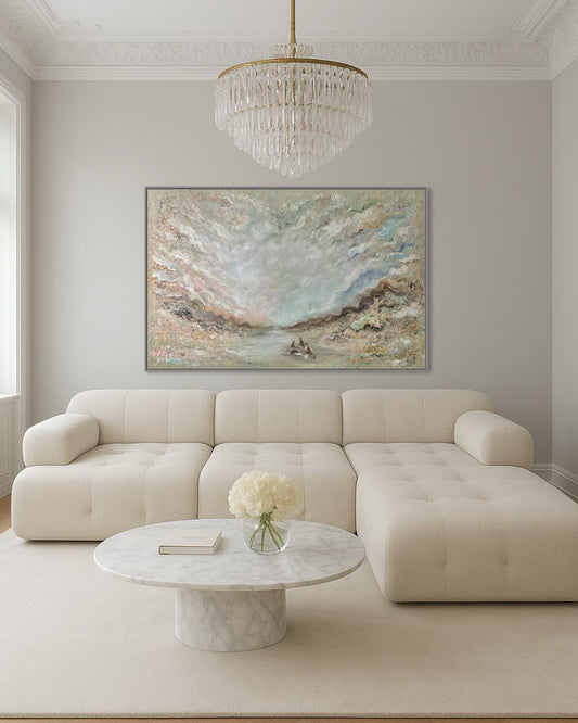 Bear and fox dreamland - Original Painting