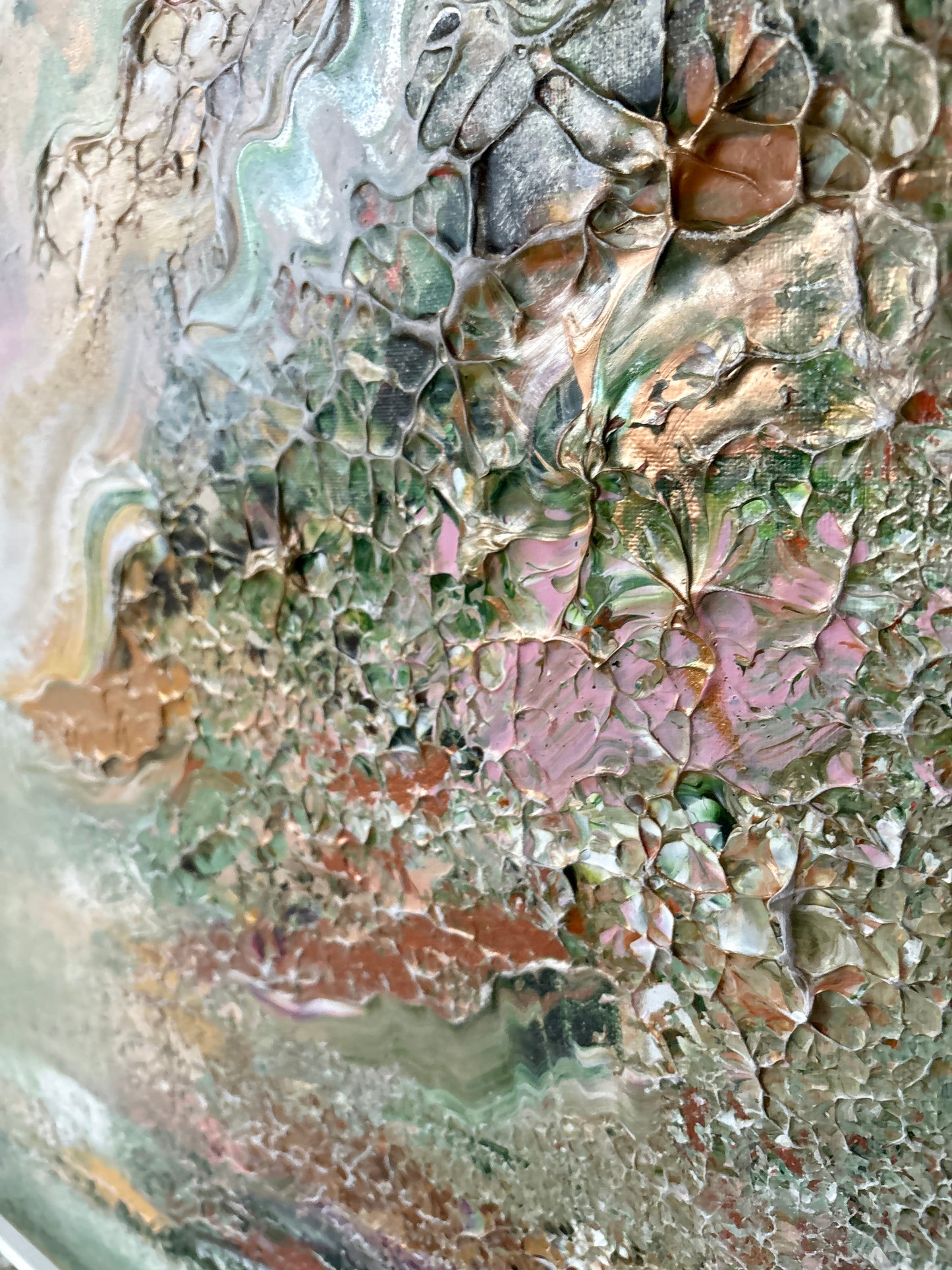 Green deer dreamscape - Original Painting