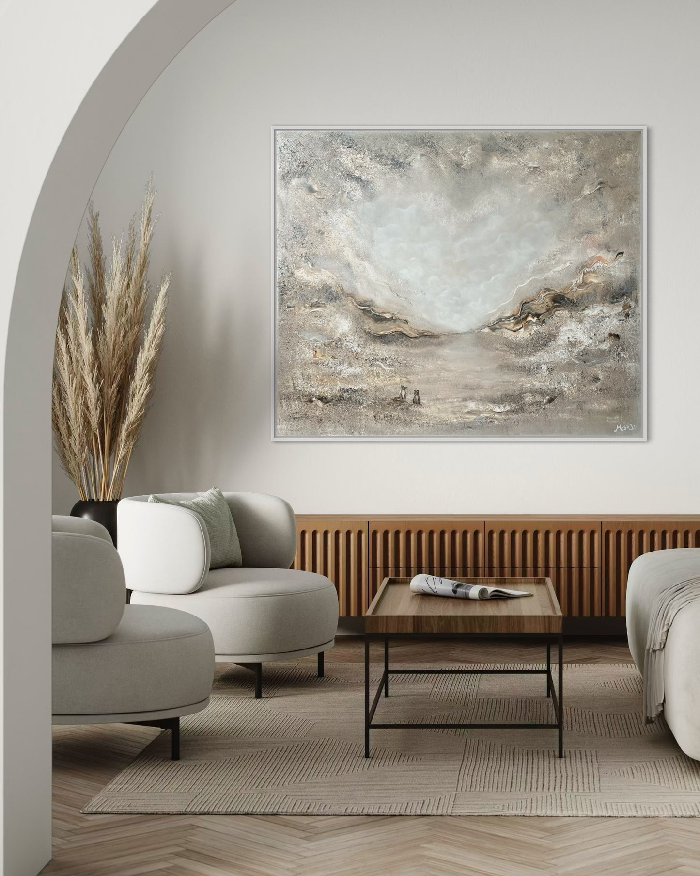 Fox and bear - Original Painting