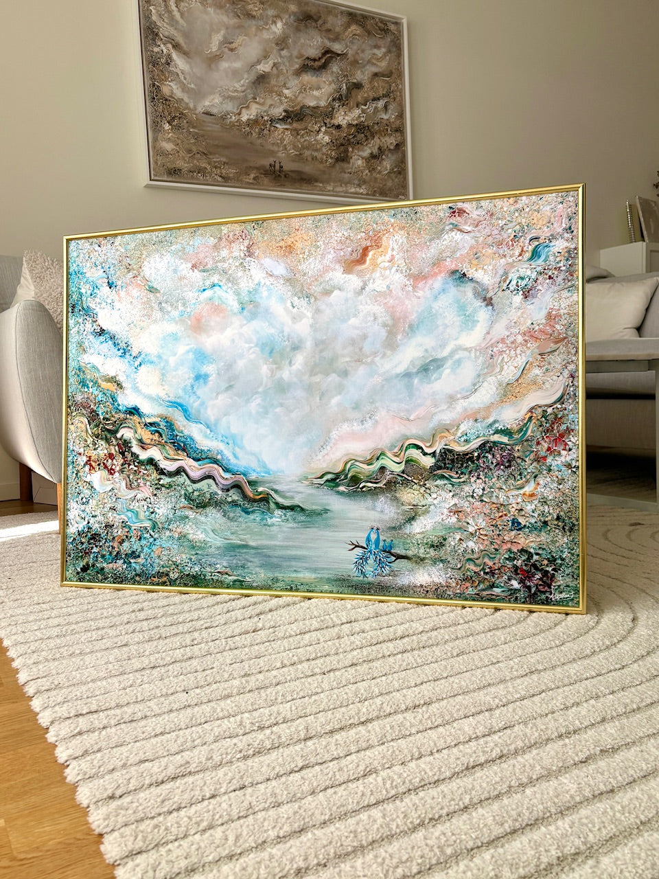 Peacock family dreamland Print