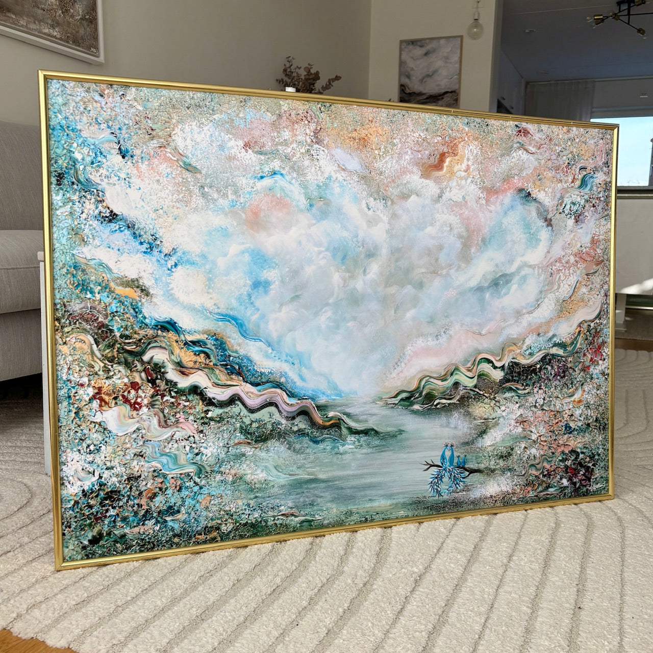 Peacock family dreamland Print