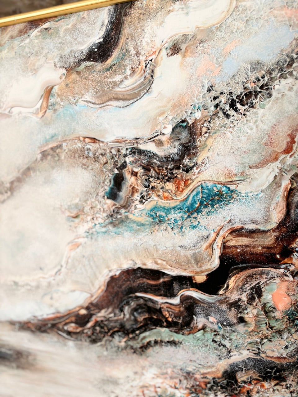 Beige dreamscape fields Print