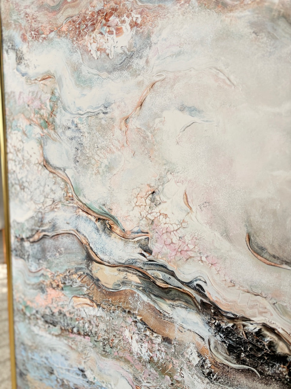Beige dreamscape fields Print