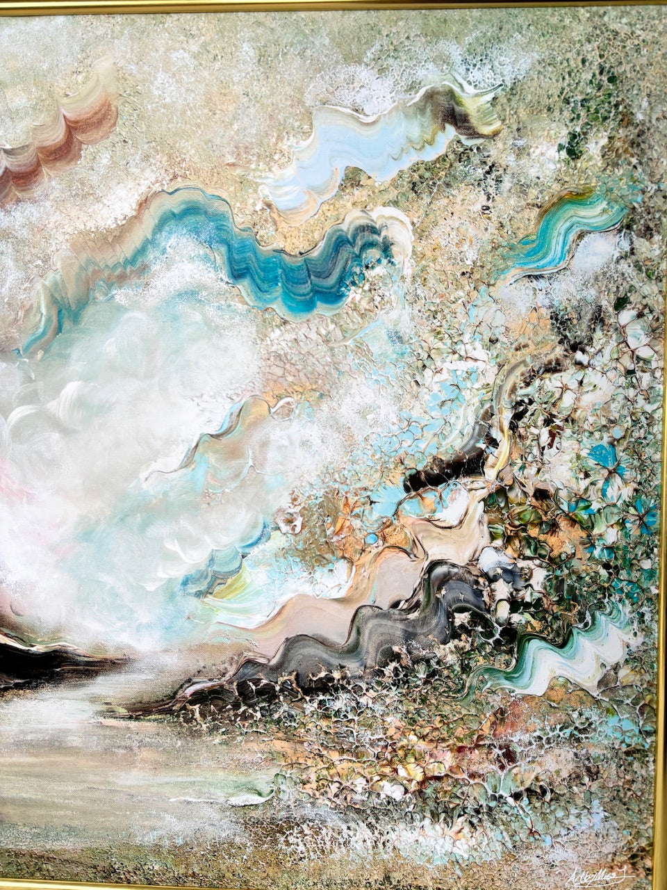 Family of swans dreamland Print