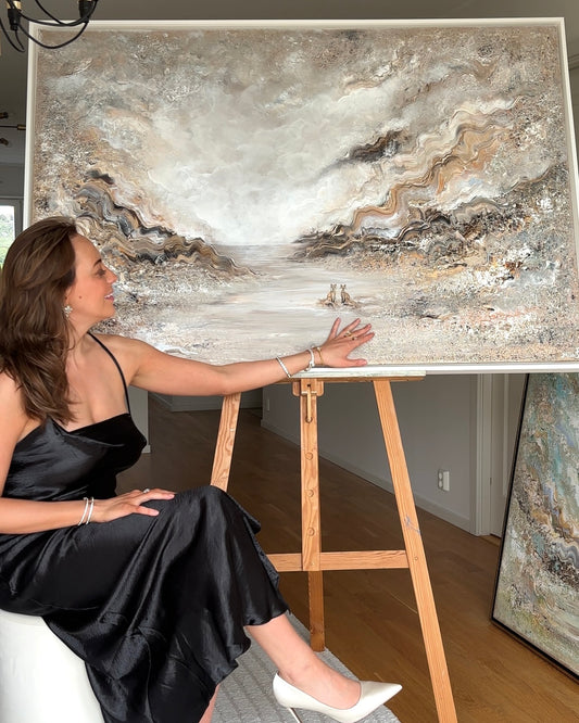 Beige Fox Serenity - Original Painting