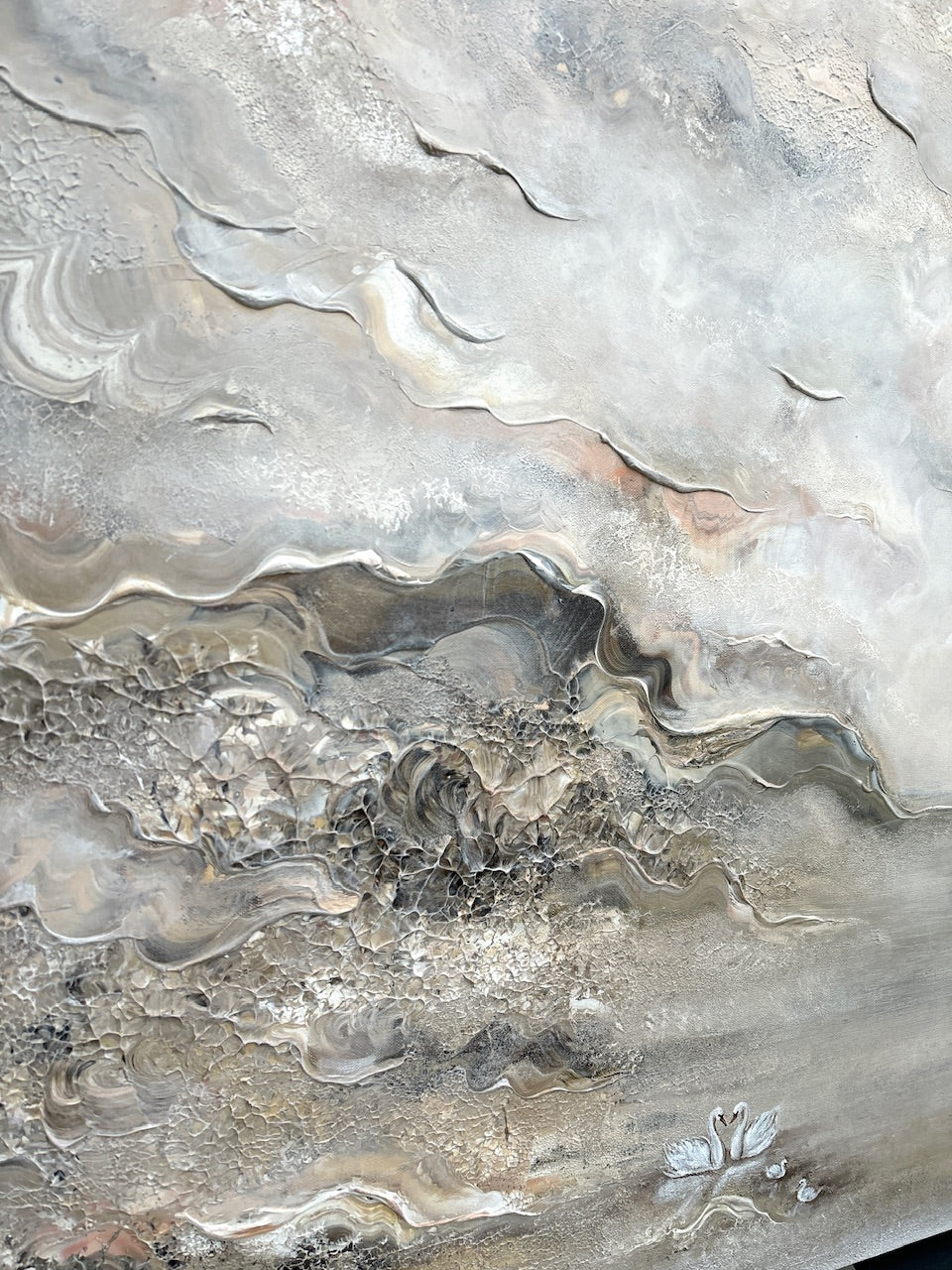 Swans eternal love - Original Painting