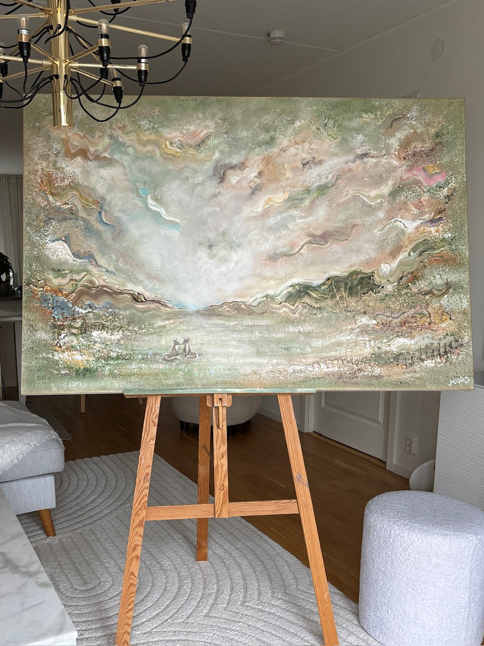 Foxes in love - Original Painting