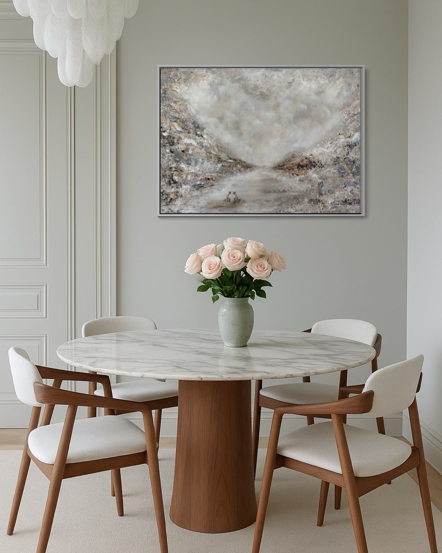 Adorable fox love Print