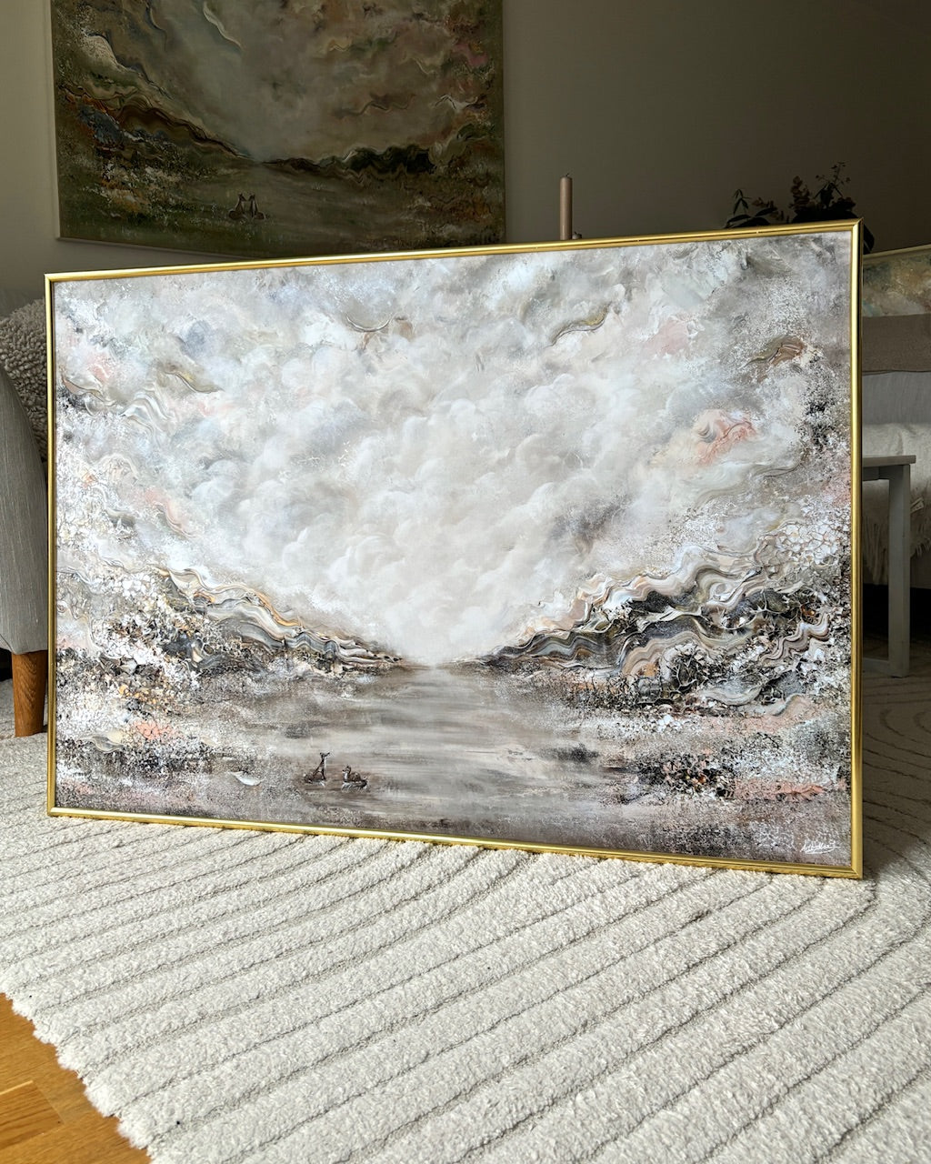 Beige fox dreamscape Print