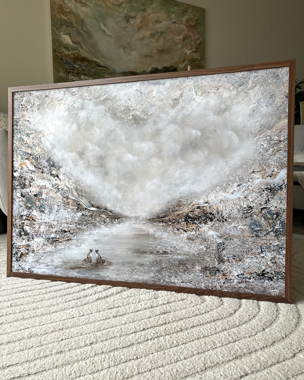 Adorable fox love Print