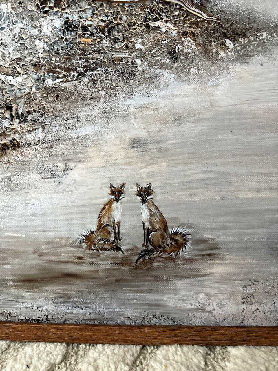 Adorable fox love Vertical Print