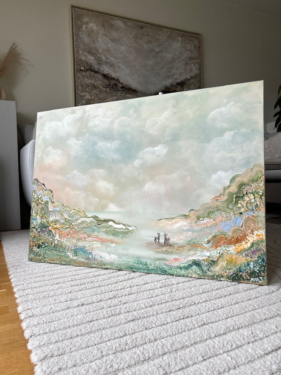 Deer landscape - Original Painting