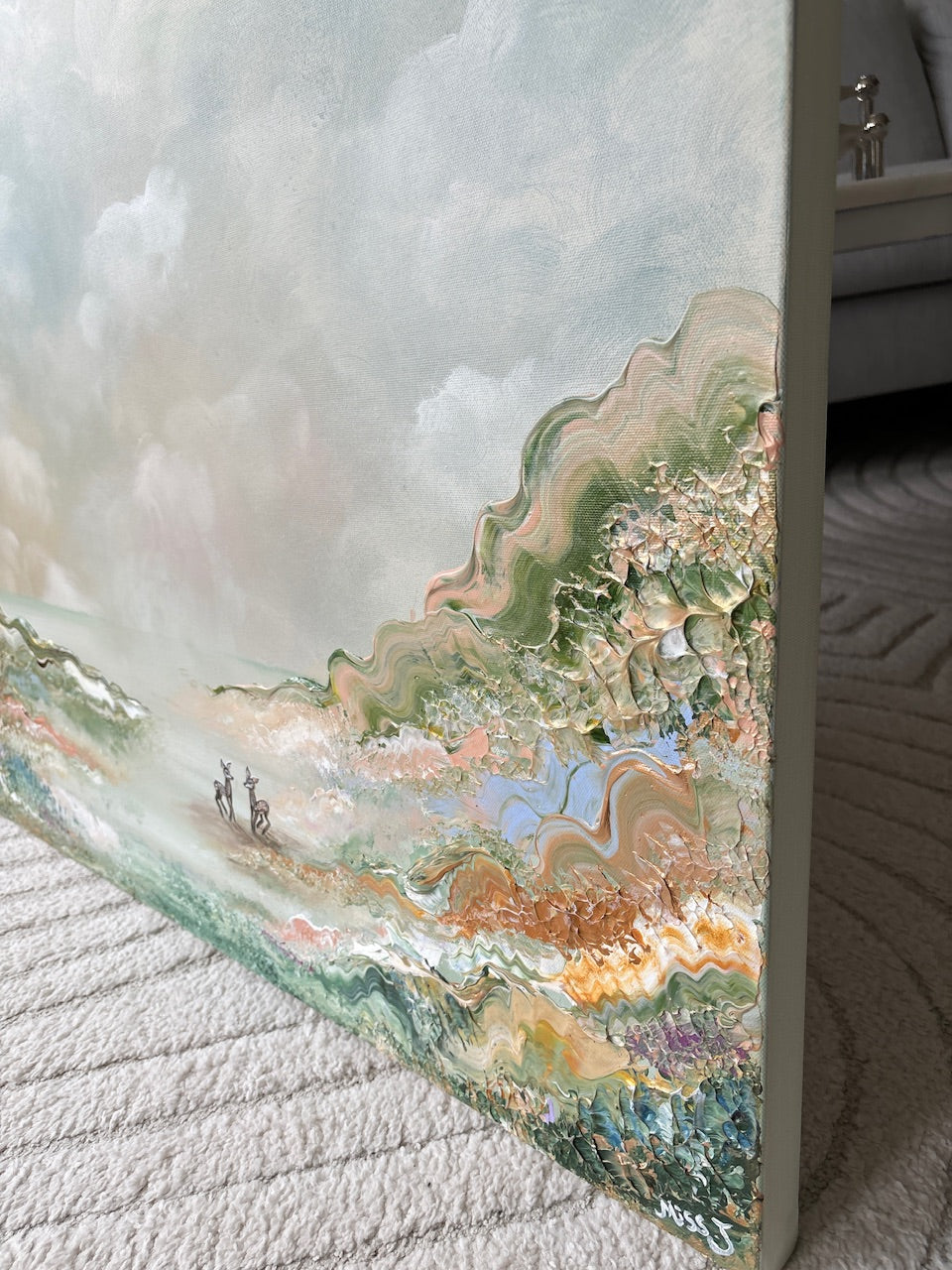 Deer landscape - Original Painting