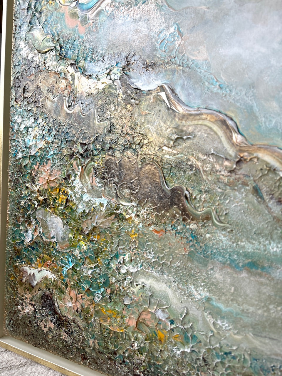 Green Forest of Deers - Original Painting