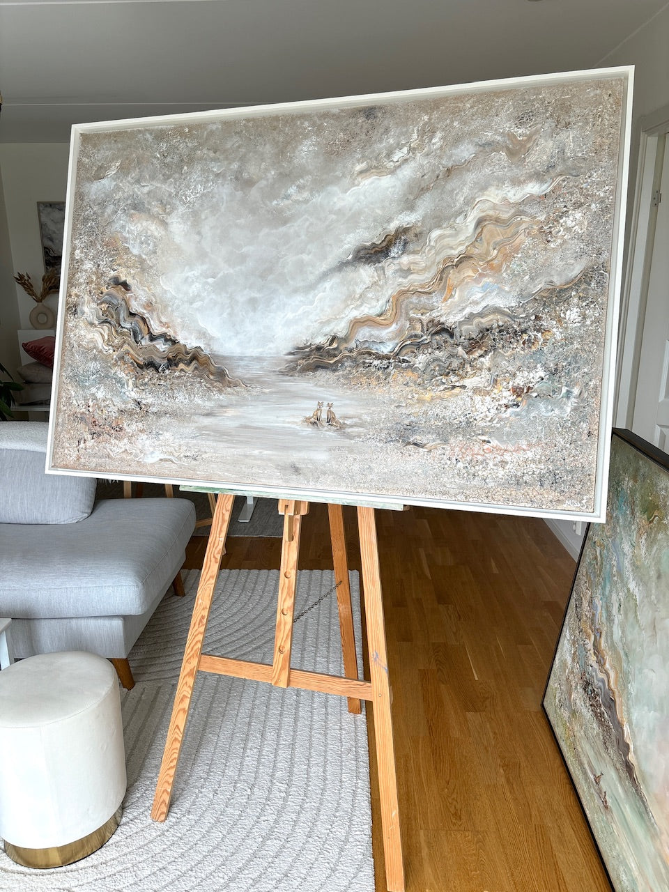 Beige Fox Serenity - Original Painting
