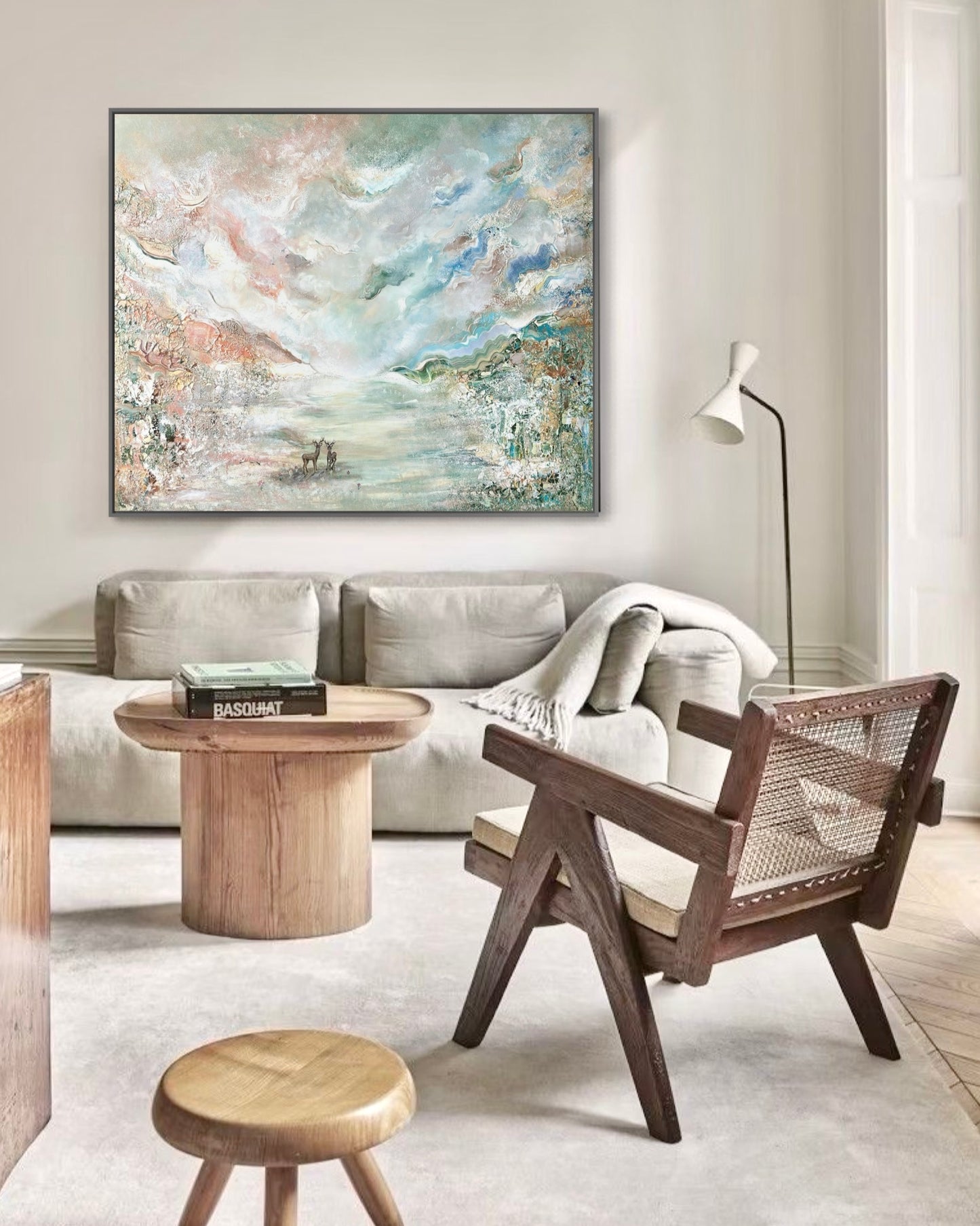 Deer Forest Love - Original Painting
