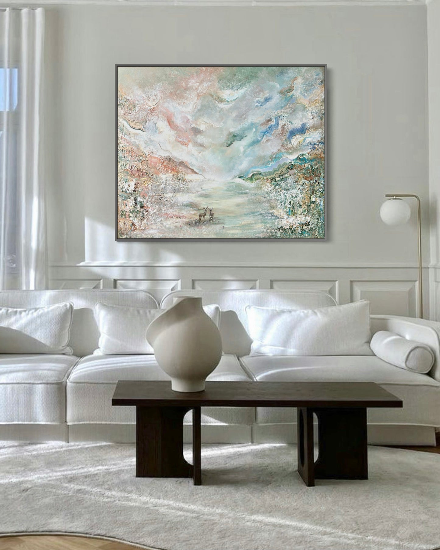 Deer Forest Love - Original Painting