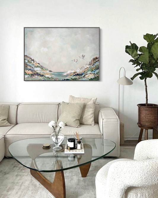 Flying Cranes Canvas Print