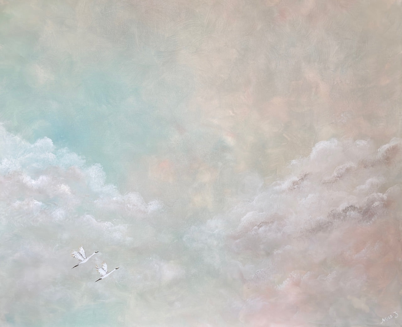 Heavenly clouds - Original Painting