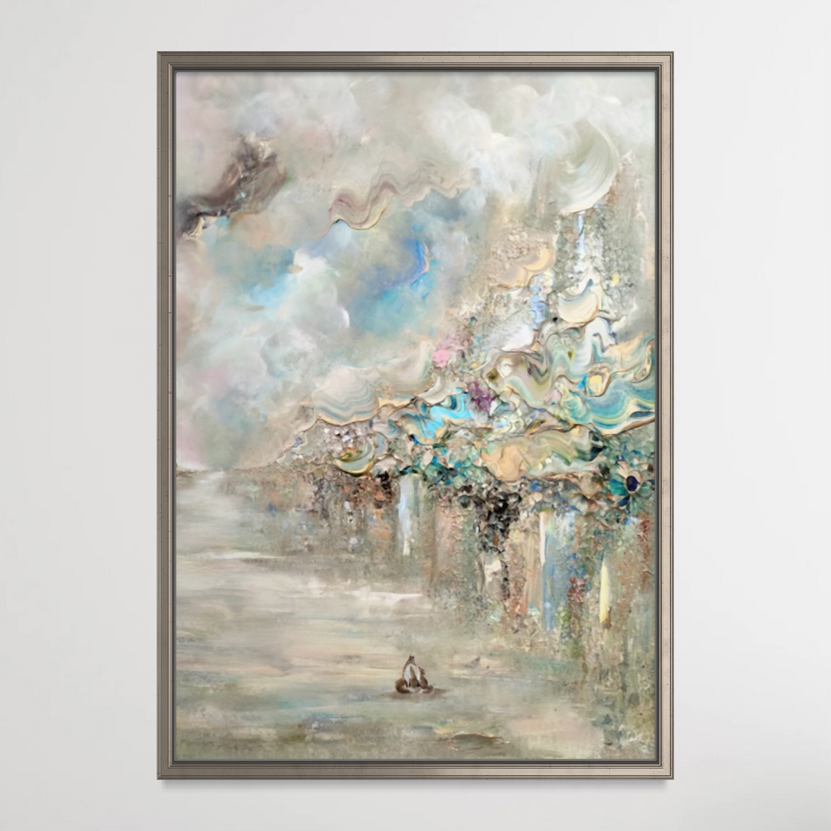 Golden fox fields Vertical Print