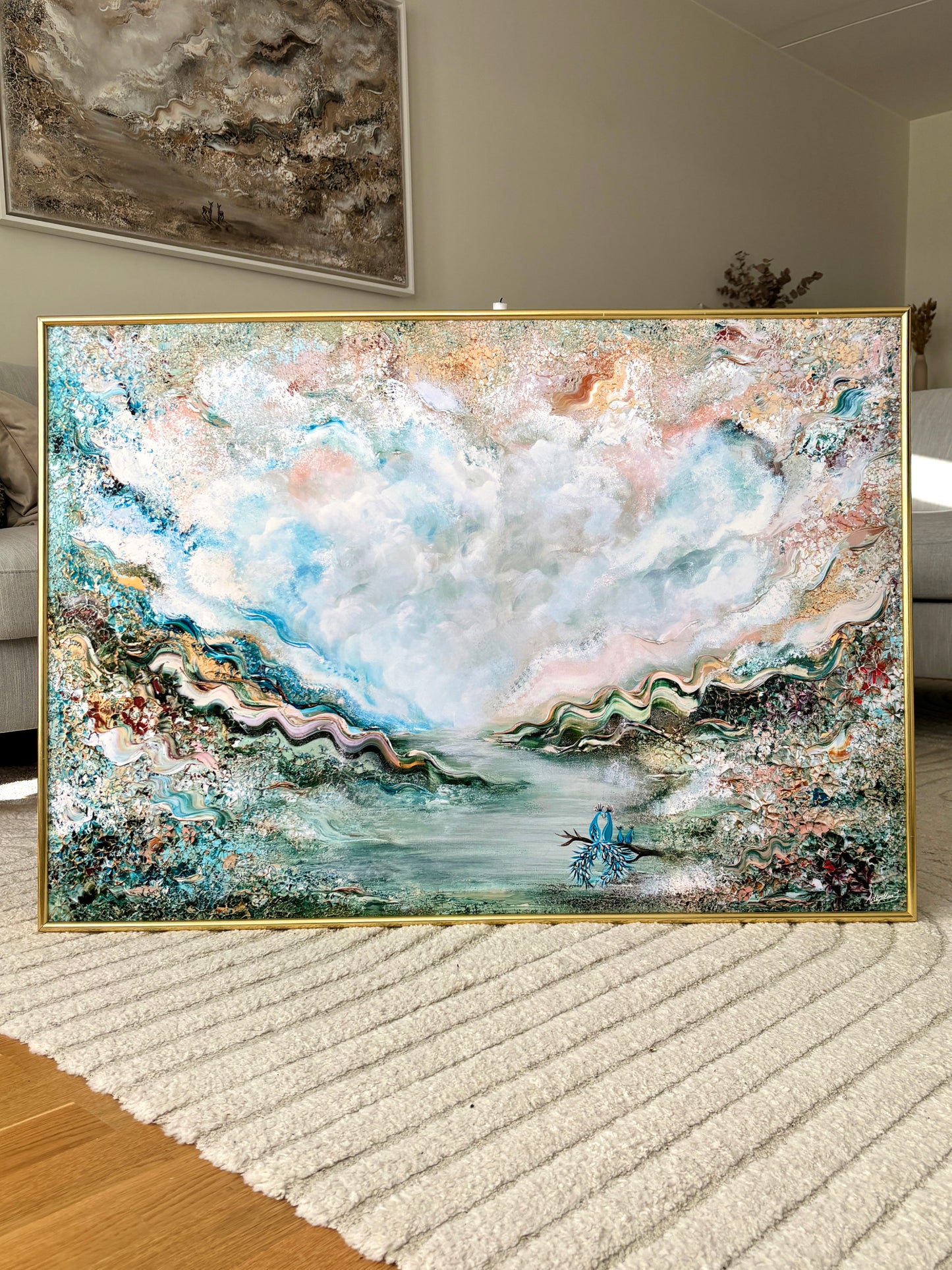 Peacock family dreamland Print