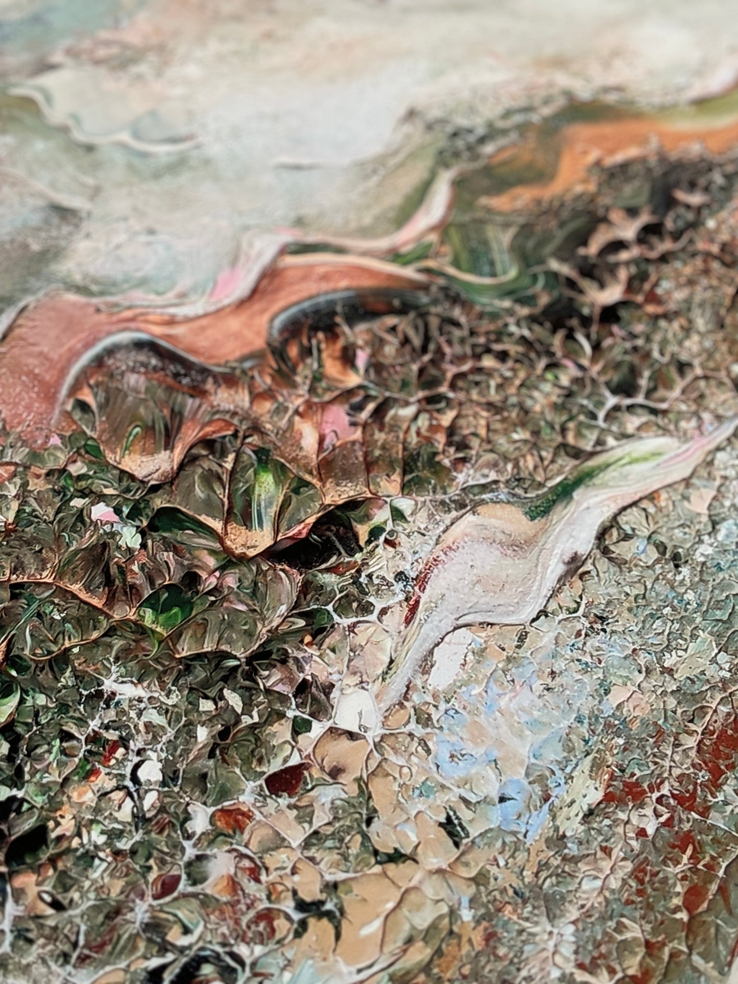 Green deer dreamscape Print