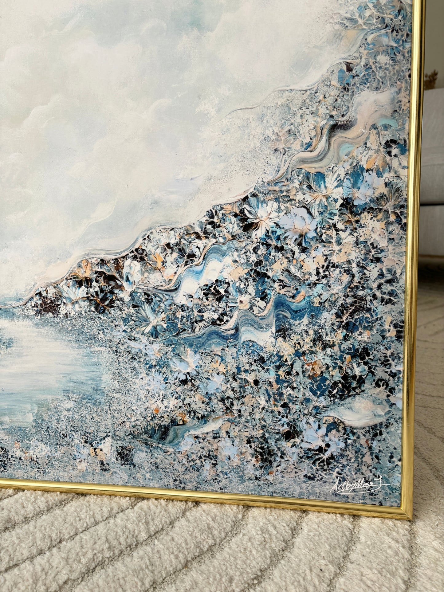 Blue swans Print