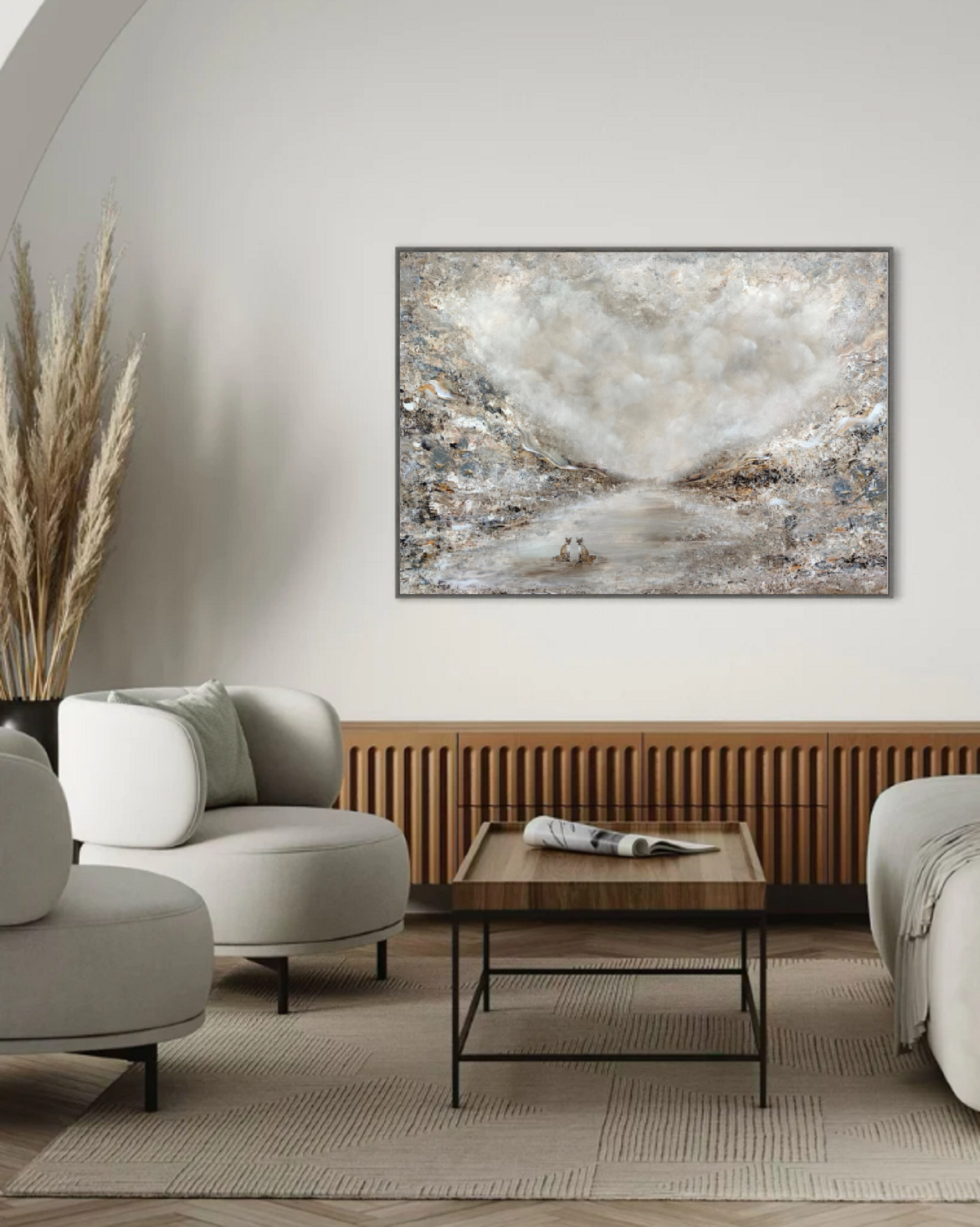 Adorable fox love Print