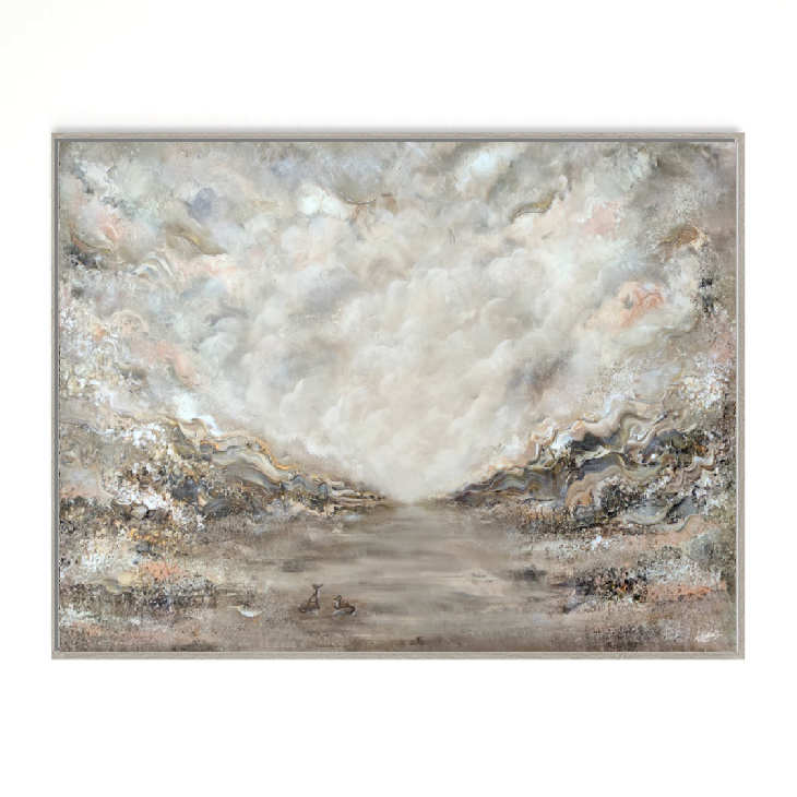 Beige fox dreamscape Print