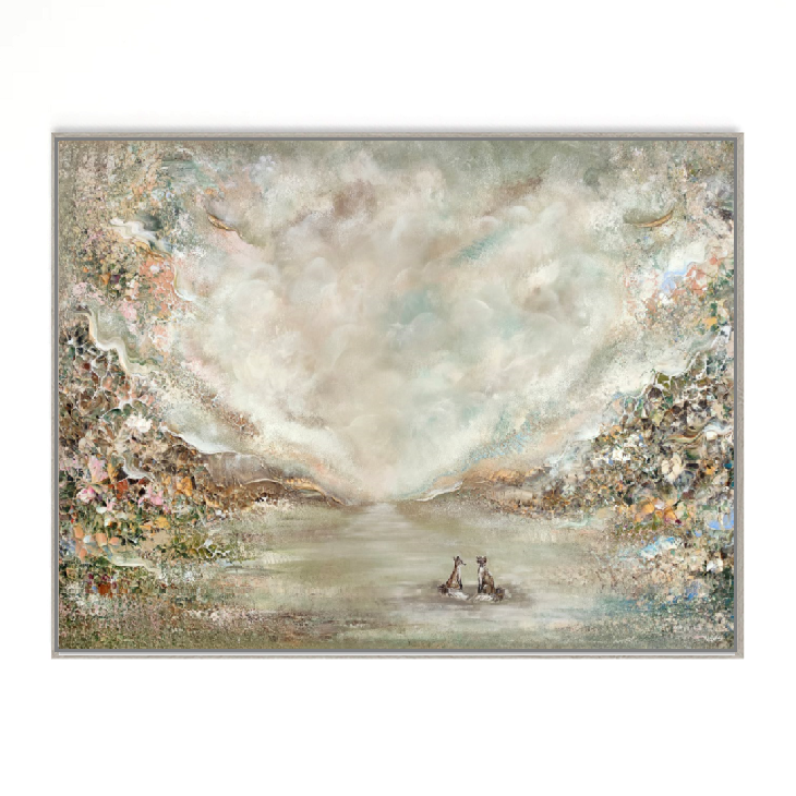 Green Fox Forest Print