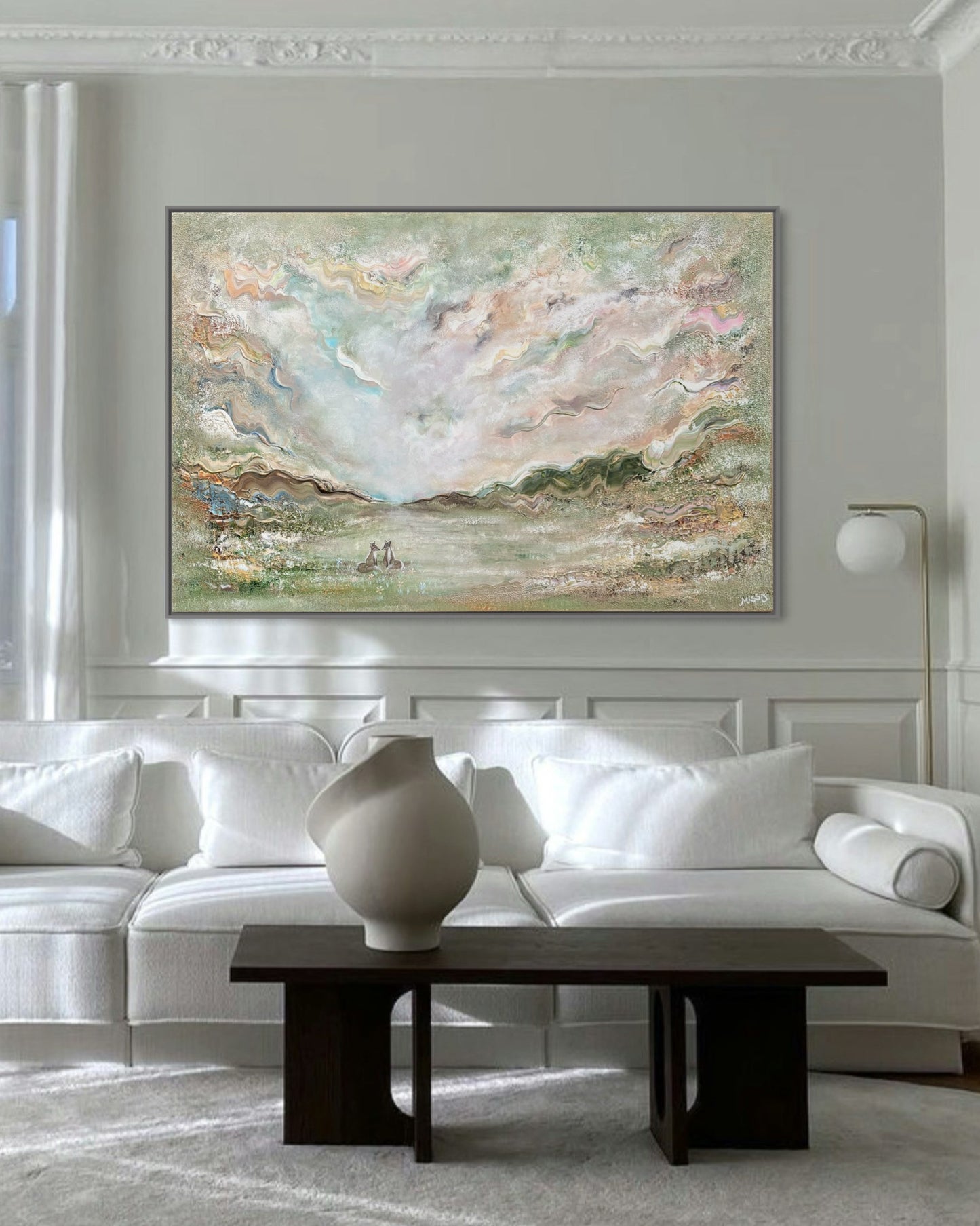 Foxes in love - Original Painting