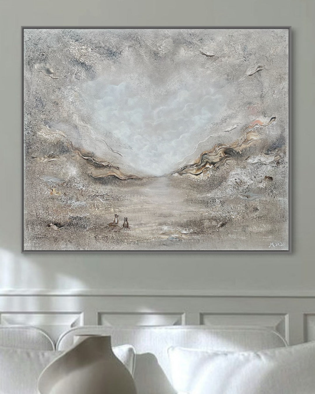 Fox and bear - Original Painting