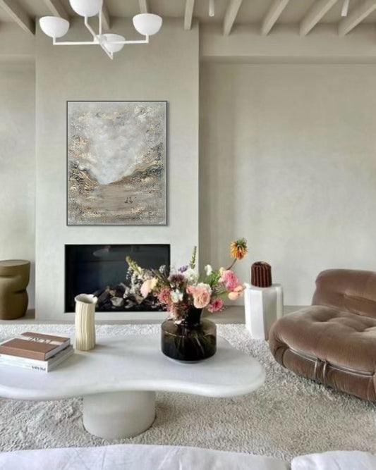 Beige fox dreamland - Original Painting