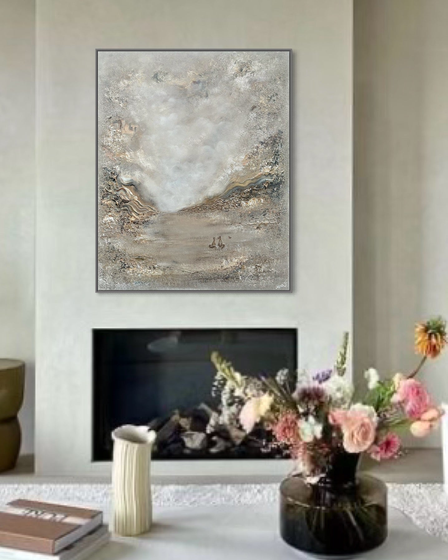 Beige fox dreamland - Original Painting