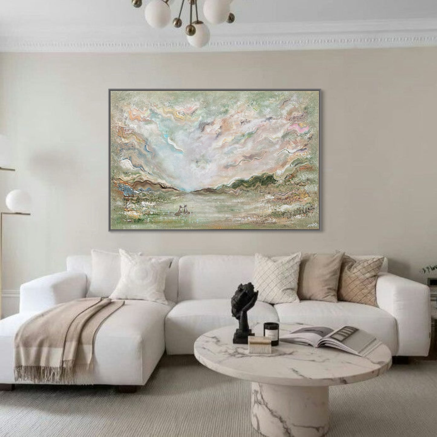 Foxes in love - Original Painting