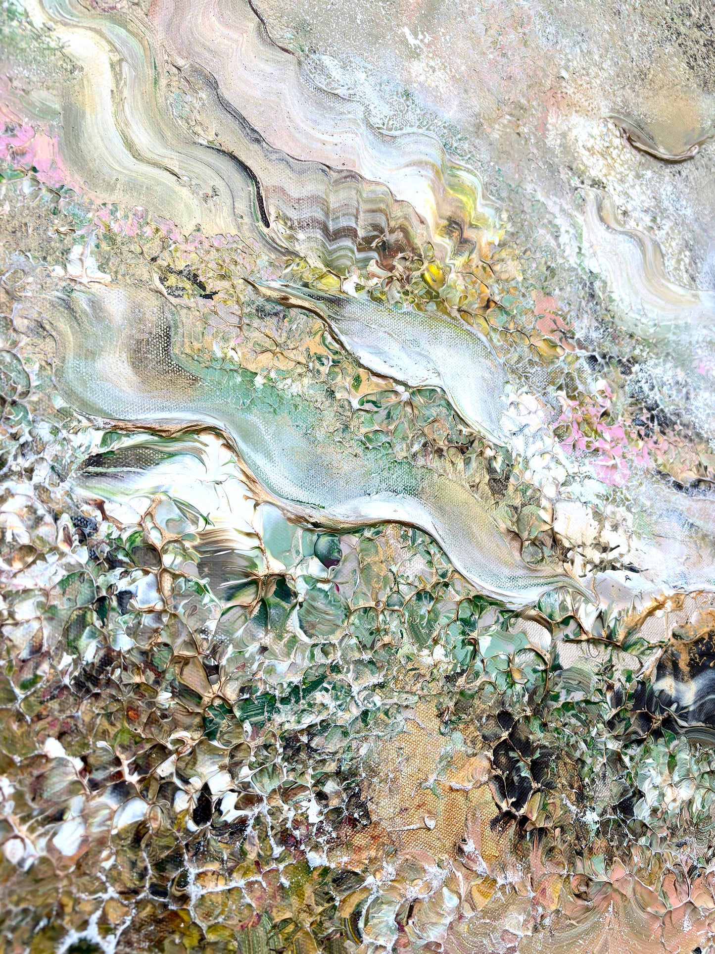 Family of swans dreamland - Original Painting