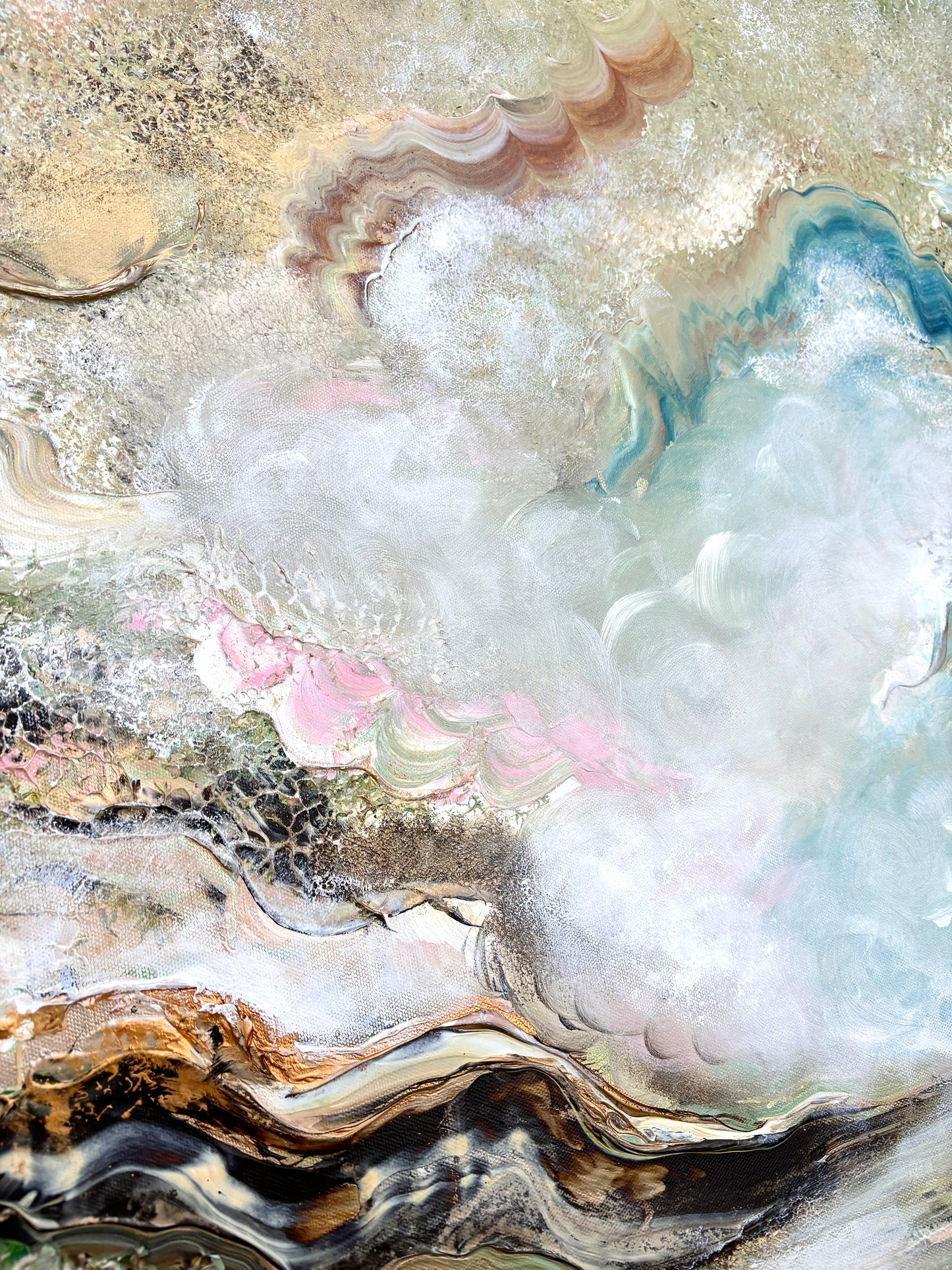 Family of swans dreamland - Original Painting