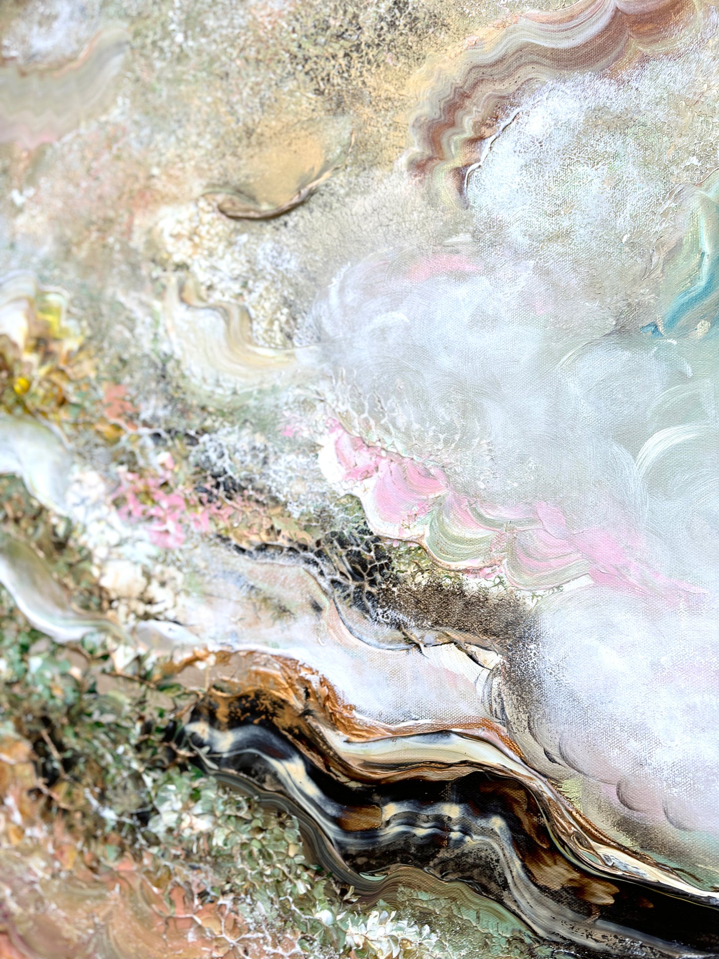Family of swans dreamland - Original Painting