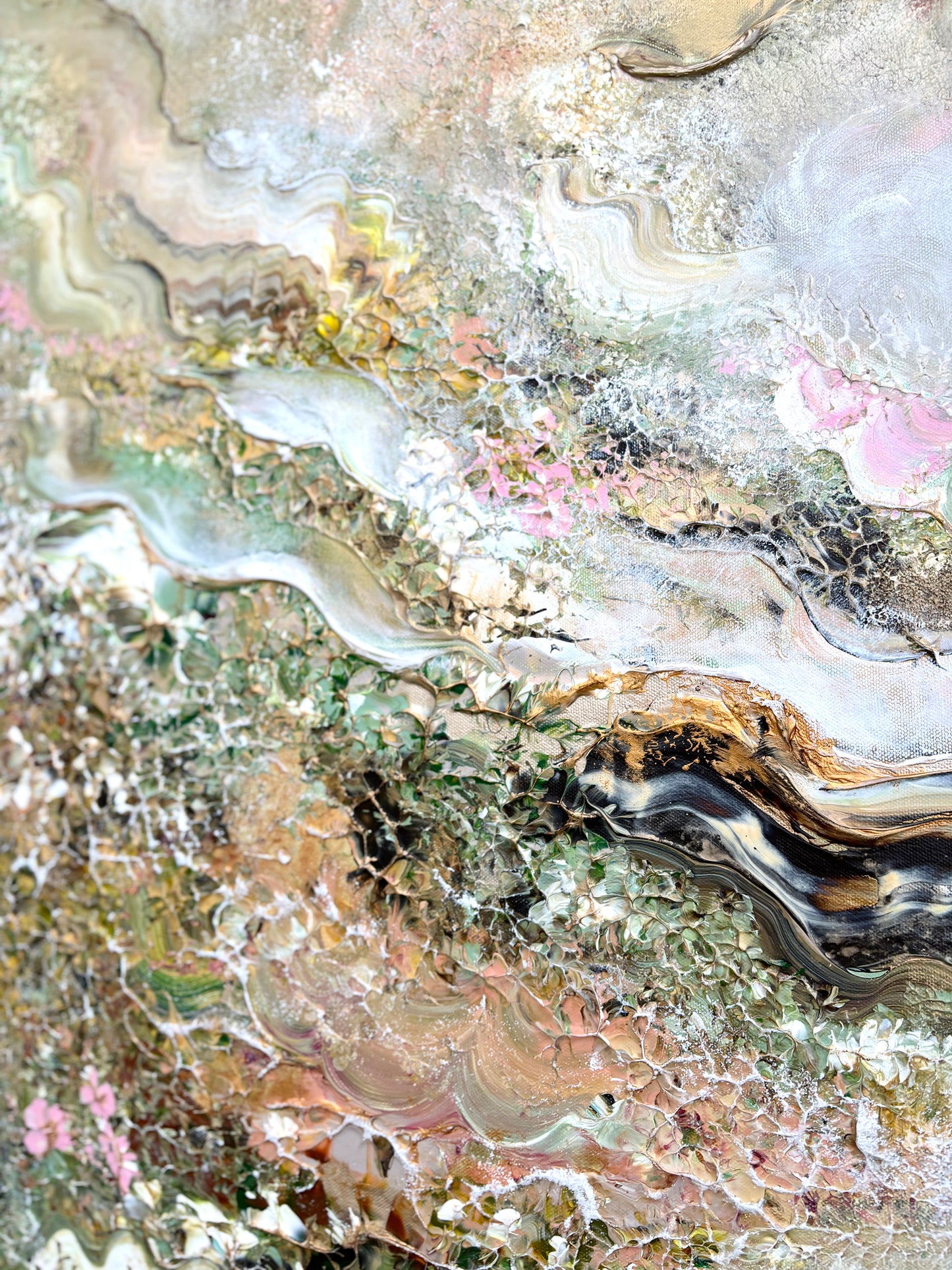 Family of swans dreamland - Original Painting