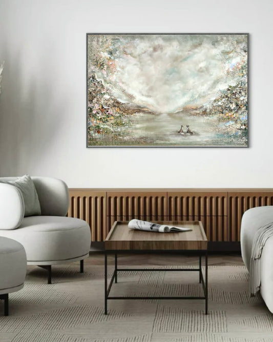 Green Fox Forest Print