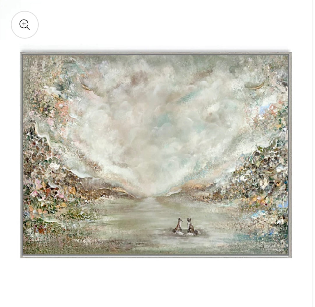 Green Fox Forest Print