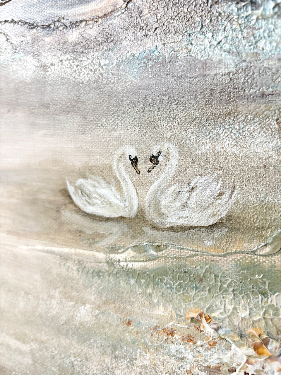 Swans dreamscape  - Original Painting