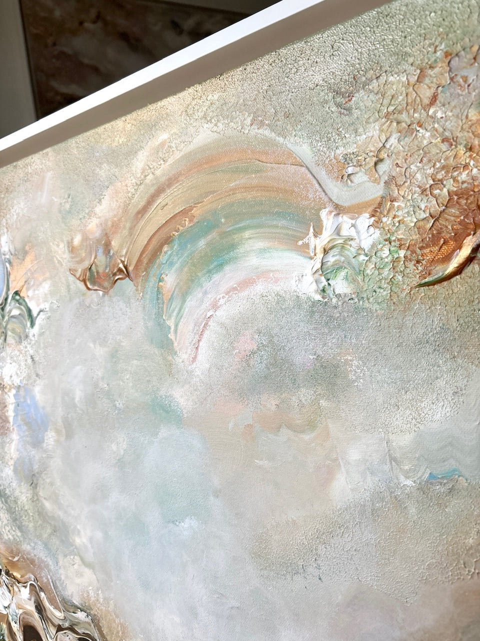 Green fox dreamscape  - Original Painting