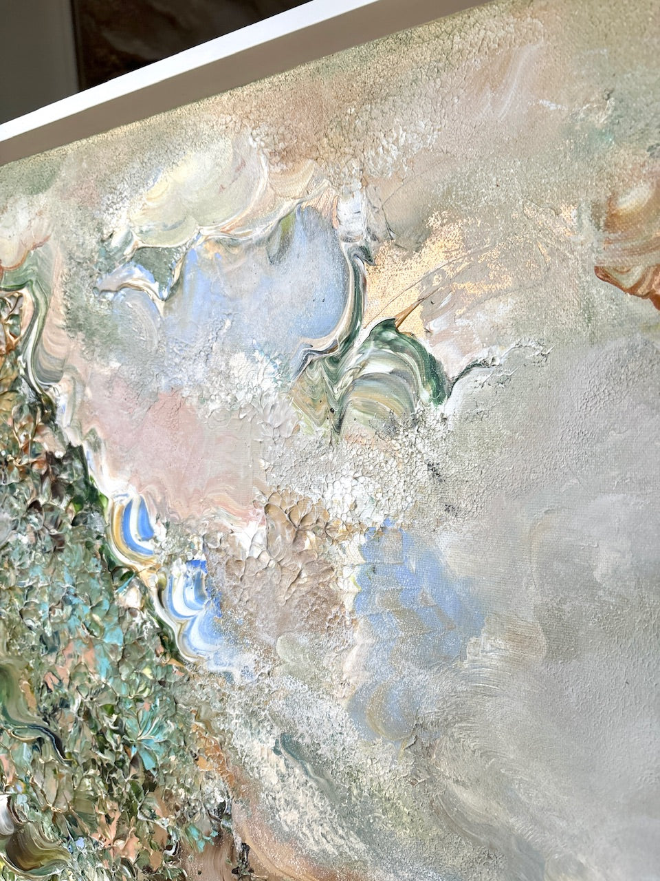 Green fox dreamscape  - Original Painting